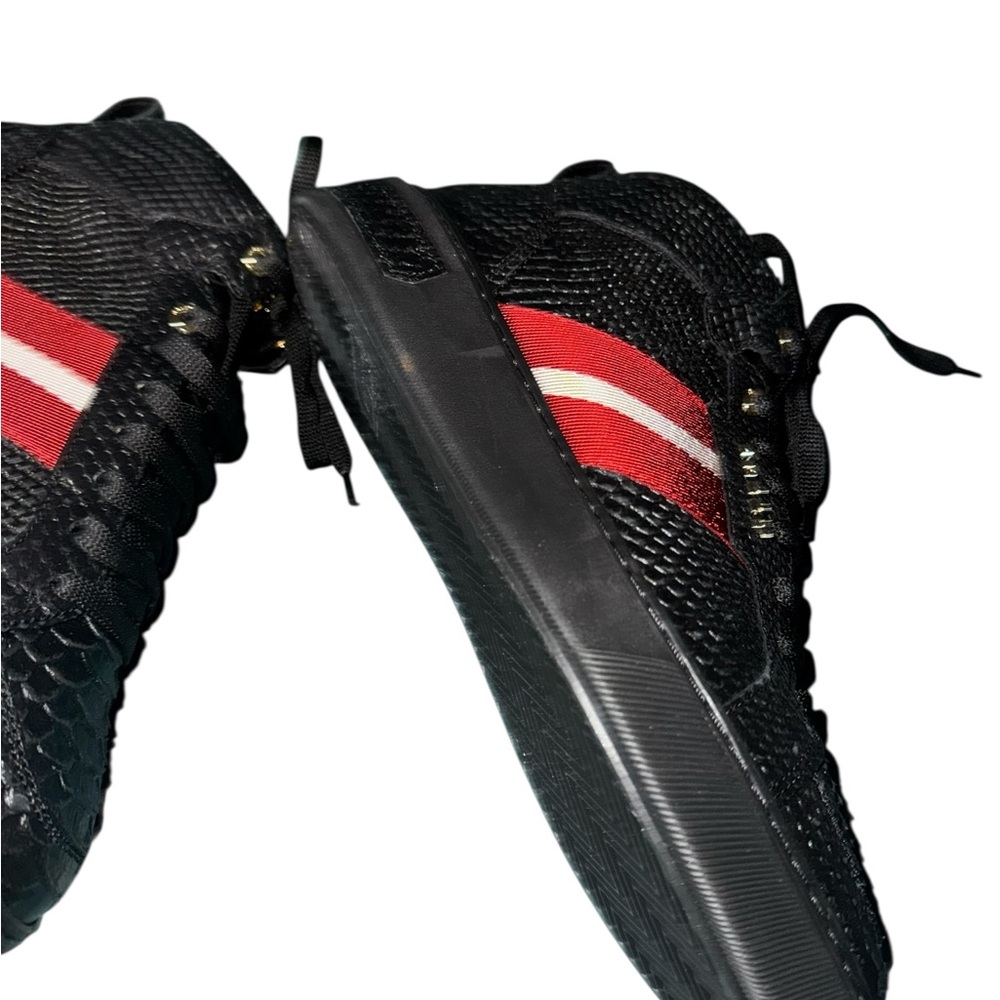 Men’s BALLY Croc Embossed Leather Sneakers US 8.5 - Picture 6 of 9